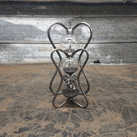 Vintage Style Wrought Iron Hourglass - Home Decor (large 12"/60min)
