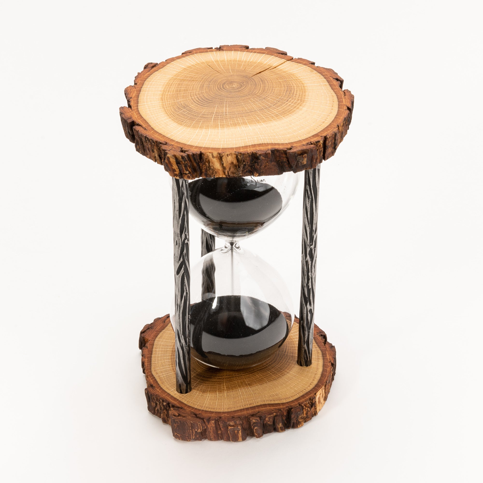 Timber Timer Live Edge Oak Sand Timer for Rustic Home Décor Natural Wood Sand Timer ...