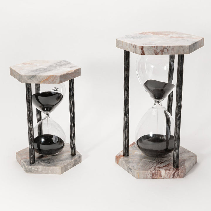 Elegant Natural Marble Hourglass